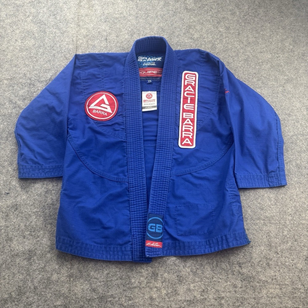 Gracie Barra Equipe GB Edition Youth Y3 Kimono Top Bjj Blue Training